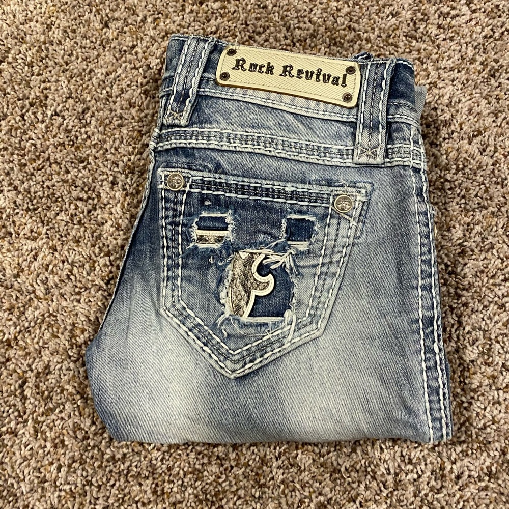 Rock Revival Jacklyn Cuff Straight Jean